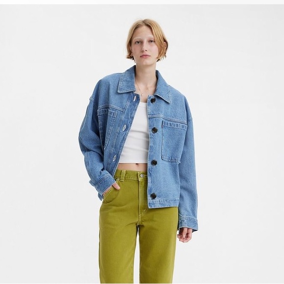 LEVI’S Cara Denim Jacket Medium Chore Jacket - Picture 8 of 11